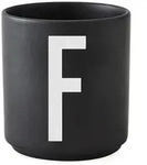 Design Letters - AJ Porzellan Becher F, schwarz
