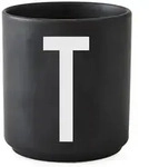 Design Letters - AJ Porzellan Becher T, schwarz