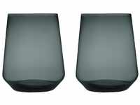 Iittala - Essence Wasserglas 35 cl, dunkelgrau (2er-Set)