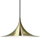 GUBI - Semi Pendelleuchte, &Oslash; 47 cm, Messing