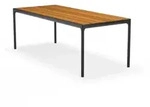 HOUE - FOUR Outdoor Tisch, 210 x 90 cm, Bambus / schwarz