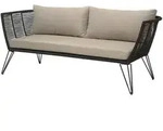 Bloomingville - Mundo Sofa mit Kissen, schwarz / beige