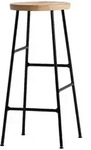 HAY - Cornet Barhocker High H 75 cm, Eiche ge&ouml;lt / schwarz
