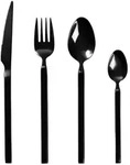 Broste Copenhagen - Tvis Besteck-Set, titanium black (16-tlg.)