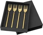 Broste Copenhagen - Tvis Kuchengabel, gold (4 tlg.)