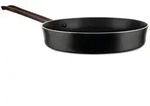 Alessi - Edo Pfanne mit Antihaftbeschichtung &Oslash; 28 cm, Edelstahl schwarz