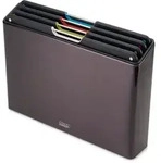 Joseph Joseph - Folio Steel Schneidebretter, Carbon schwarz (4-teilig)