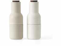 Audo - Bottle Grinder Salz- und Pfeffermühlen Set, Keramik glasiert / sand