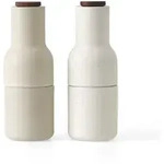 Audo - Bottle Grinder Salz- und Pfefferm&uuml;hlen Set, Keramik glasiert / sand