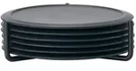 Zone Denmark - Glasuntersetzer, schwarz (6er-Set)