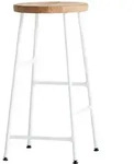 HAY - Cornet Barhocker Low H 65 cm, Eiche ge&ouml;lt / cremewei&szlig;