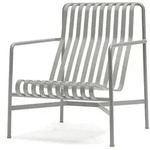 HAY - Palissade Lounge Chair High, hellgrau