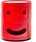 Kartell - Componibili Container Smile 4924, rot