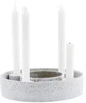 House Doctor - The Ring Kerzenhalter f&uuml;r Stabkerzen, &Oslash; 26 cm, betongrau