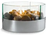 Philippi - Burn Tischkamin, &Oslash; 20 cm, silber