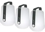 Fermob - Balad Akku LED-Leuchte H 12 cm, anthrazit (3er-Set)