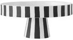 OYOY - Toppu Tablett, &Oslash; 20 x H 9 cm, schwarz / wei&szlig;