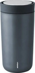Stelton 685-18, Stelton - To Go Click 0,4 l, doppelwandig, blau / metallic Edelstahl