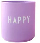 Design Letters - AJ Favourite Porzellan Becher, Happy / dark pink