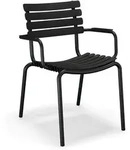 HOUE - ReCLIPS Outdoor Dining Armlehnstuhl, schwarz