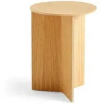 HAY - Slit Table Round High, &Oslash; 35 x H 47 cm, Eiche natur