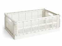 HAY - Colour Crate Korb L, 53 x 34,5 cm, off white, recycled