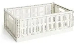 HAY - Colour Crate Korb L, 53 x 34,5 cm, off white, recycled