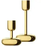 Iittala - Nappula Kerzenst&auml;nder, 2er-Set, 107+183 mm, Messing