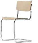 Thonet - S 43 Stuhl, Chrom / Buche natur (TP 17)