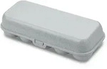 Koziol - Eggs to go Mehrweg Eierbeh&auml;lter, organic grey