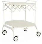 Kartell - Gastone Servierwagen, monochrom wei&szlig; matt