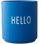 Design Letters - AJ Favourite Porzellan Becher, Hello / kobaltblau