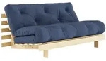 Karup - Roots Schlafsofa, 160 x 200 cm, Kiefer natur / navy (737)