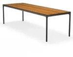 HOUE - FOUR Outdoor Tisch, 270 x 90 cm, Bambus / schwarz