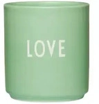 Design Letters - AJ Favourite Porzellan Becher, Love / green bliss