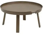 Muuto - Around Couchtisch, &Oslash; 72 cm, dunkelbraun