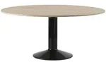 Muuto - Midst Esstisch, &Oslash; 160 cm, Eiche ge&ouml;lt / schwarz