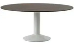 Muuto - Midst Esstisch, &Oslash; 160 cm, Eiche dunkel ge&ouml;lt / grau