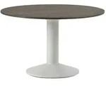 Muuto - Midst Esstisch, &Oslash; 120 cm, Eiche dunkel ge&ouml;lt / grau
