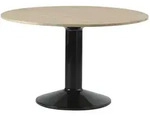 Muuto - Midst Esstisch, &Oslash; 120 cm, Eiche ge&ouml;lt / schwarz