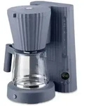 Alessi - Pliss&eacute; Filterkaffeemaschine, grau