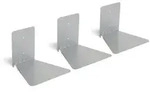 Umbra - Conceal B&uuml;cherhalter gro&szlig;, silber (3er-Set)