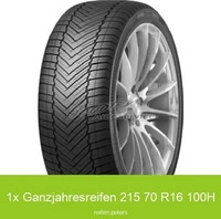 Tourador X All Climate TF2 215/70 R16 100 H 3PMSF, Kraftstoffeffizienz: C,