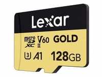 Lexar Gold MicroSDXC, UHS-II, U3, V60 Professional Speicherkarte 128 GB