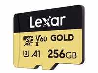 Lexar Gold MicroSDXC, UHS-II, U3, V60 Professional Speicherkarte 256 GB