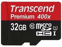 Transcend TS32GUSDU1, Transcend 32 GB microSDHC-Karte Class10 UHS-1 Premium 400x