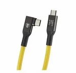 COBRAUNION USB-C auf USB-C 90&deg; - Tether Cable 5m gelb / 20 Gbit/s