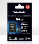 Voigtl&auml;nder 119088, Voigtl&auml;nder microSDXC Prof. High- Speed UHS-I, Cl10, U3, V30
