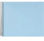 goldbuch Spiralalbum Bella Vista ohne Fenster 35x30 40 wei&szlig;e Seiten himmelblau