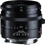 Voigtl&auml;nder BA396B, Voigtl&auml;nder APO-Skopar 2,8/75 mm Objektiv Leica M schwarz